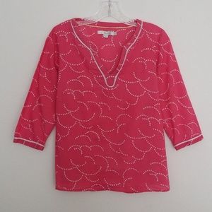 Boden Cotton 3/4 Sleeve Tunic Top Sz 2